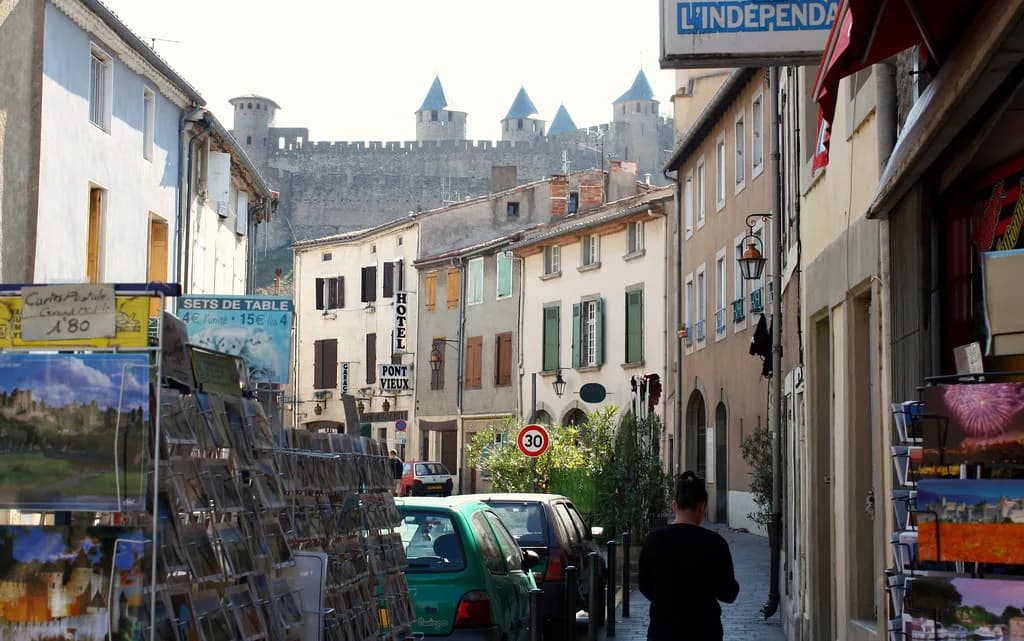 Rue Trivalle, Carcassonne: The Street Below the Cité