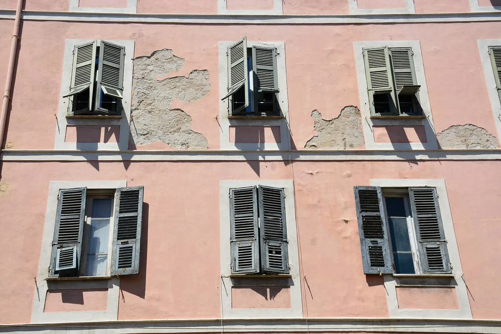 Old town Ajaccio (Corsica, France )