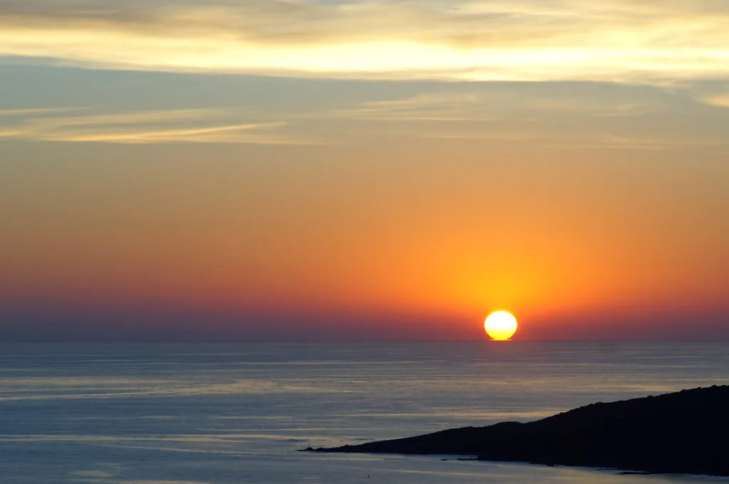 Coucher de soleil vers Capo DxO, Ajaccio