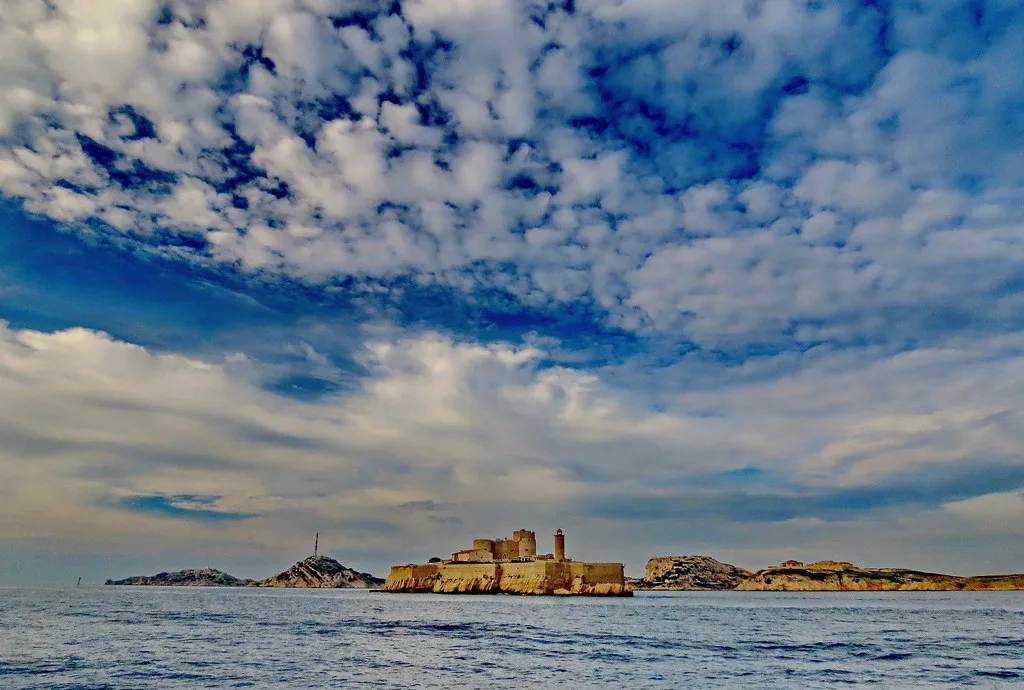 Island Chateau d'If near Marseille