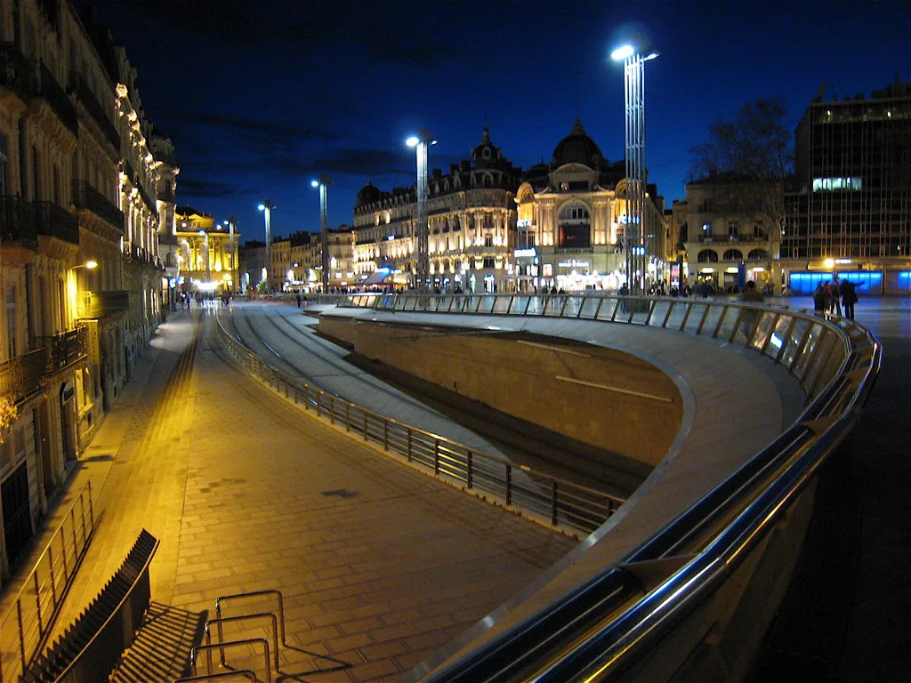 Tram Tracks @ Place de La Comedie, Montpellier