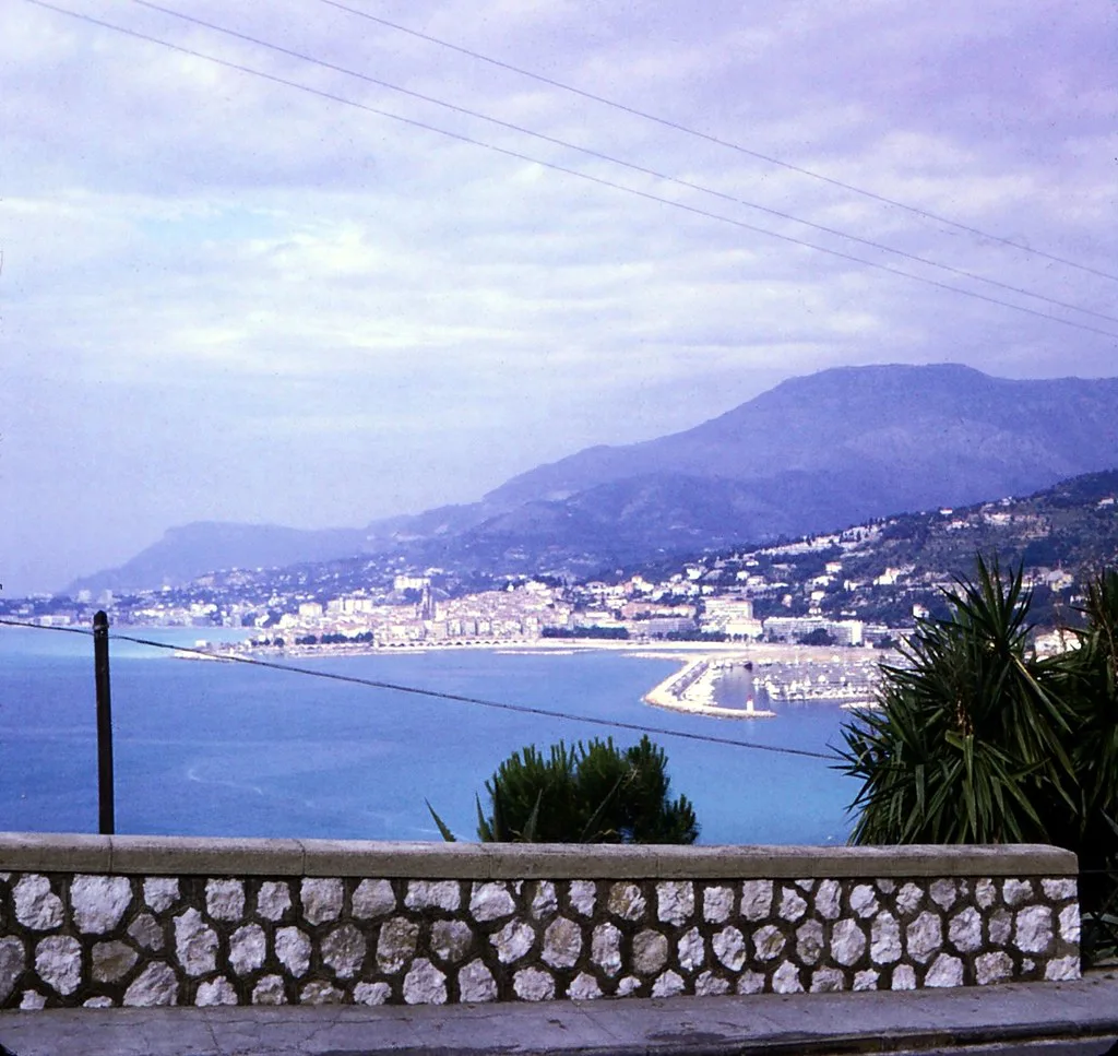 France - Menton - Overlooking Monacco - June