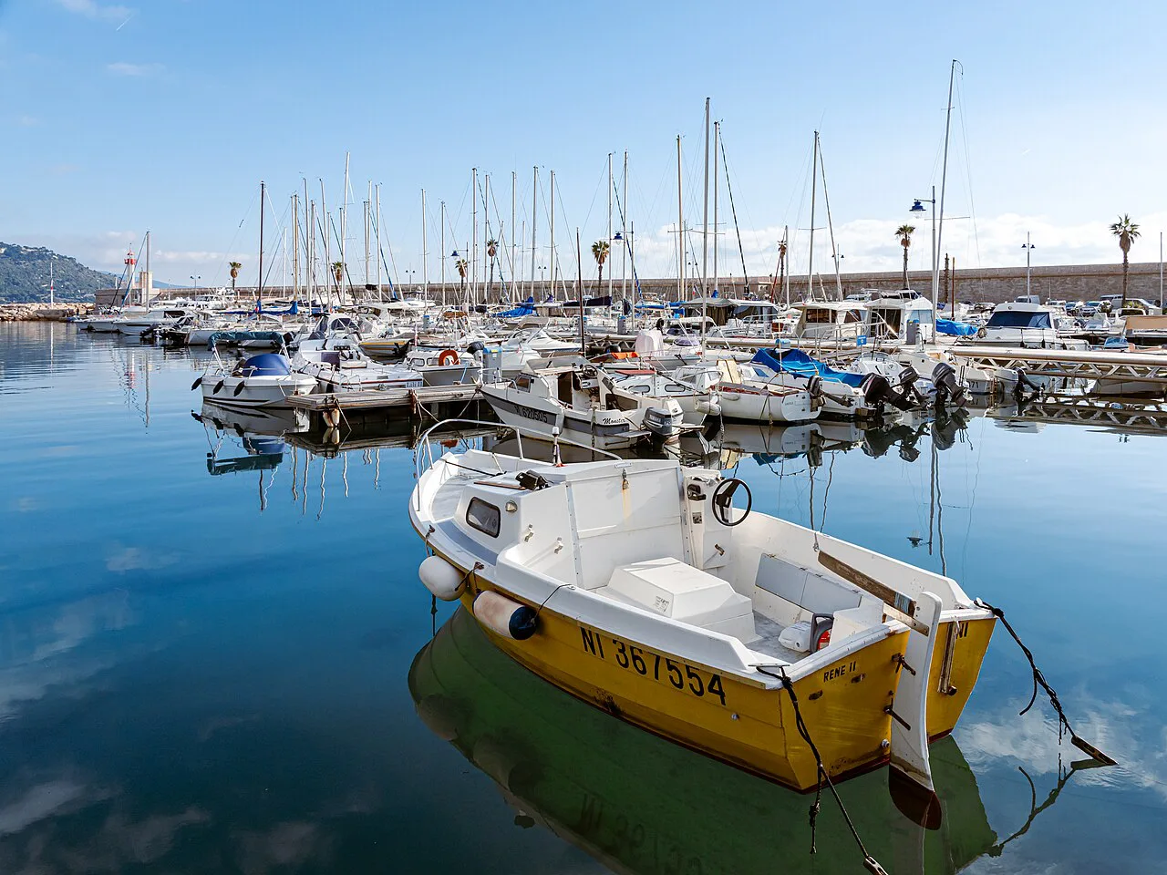 Boats at the Port of Menton