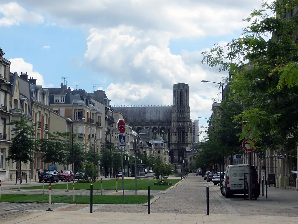 Street in Reims, France