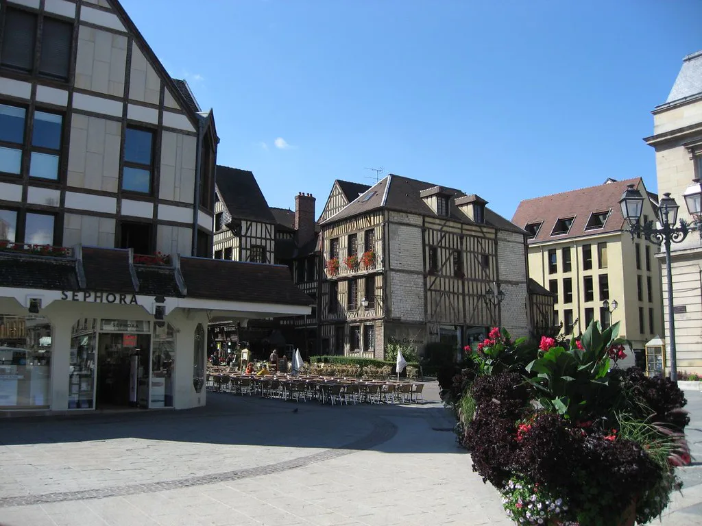 Street in Troyes, France