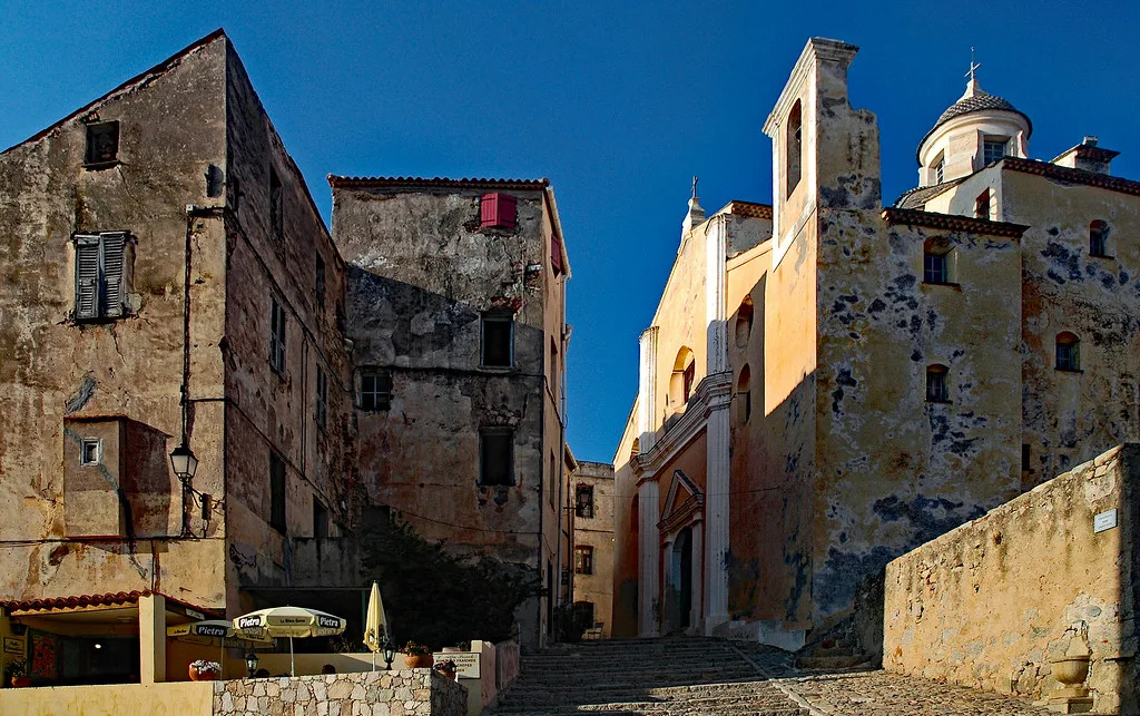 Venue view: Cathédrale Saint-Jean-Baptiste in Calvi, Corsica, France. Resized and converted to WebP.