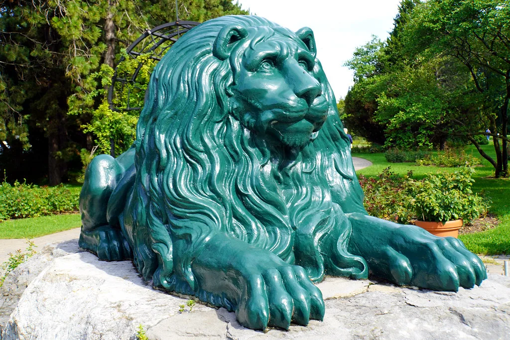 Quebec- - Le lion de La Feuillée, Lyon