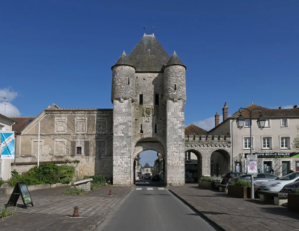 Moret sur Loing. Porte de Samois in the Afternoon Sun, Fontainebleau