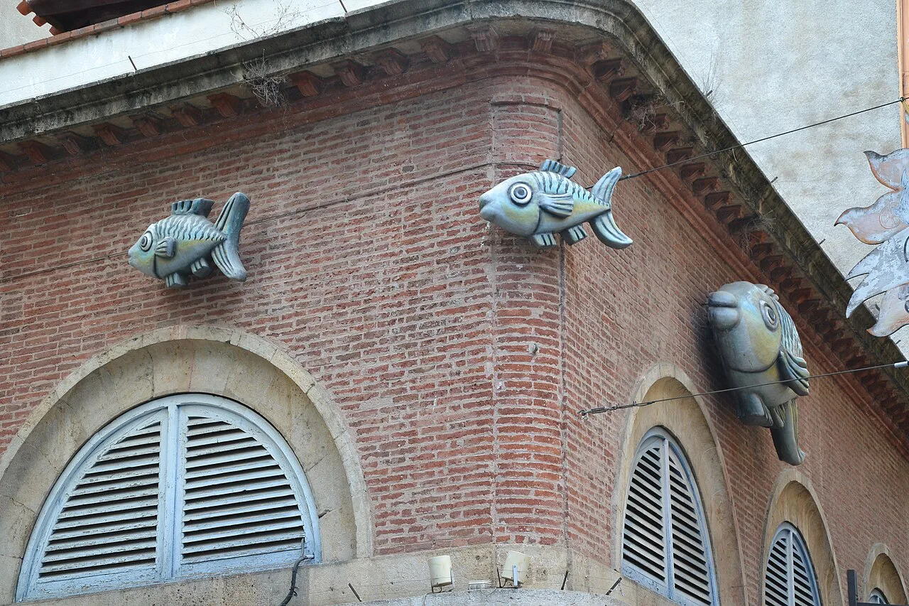 Marché poissons Perpignan