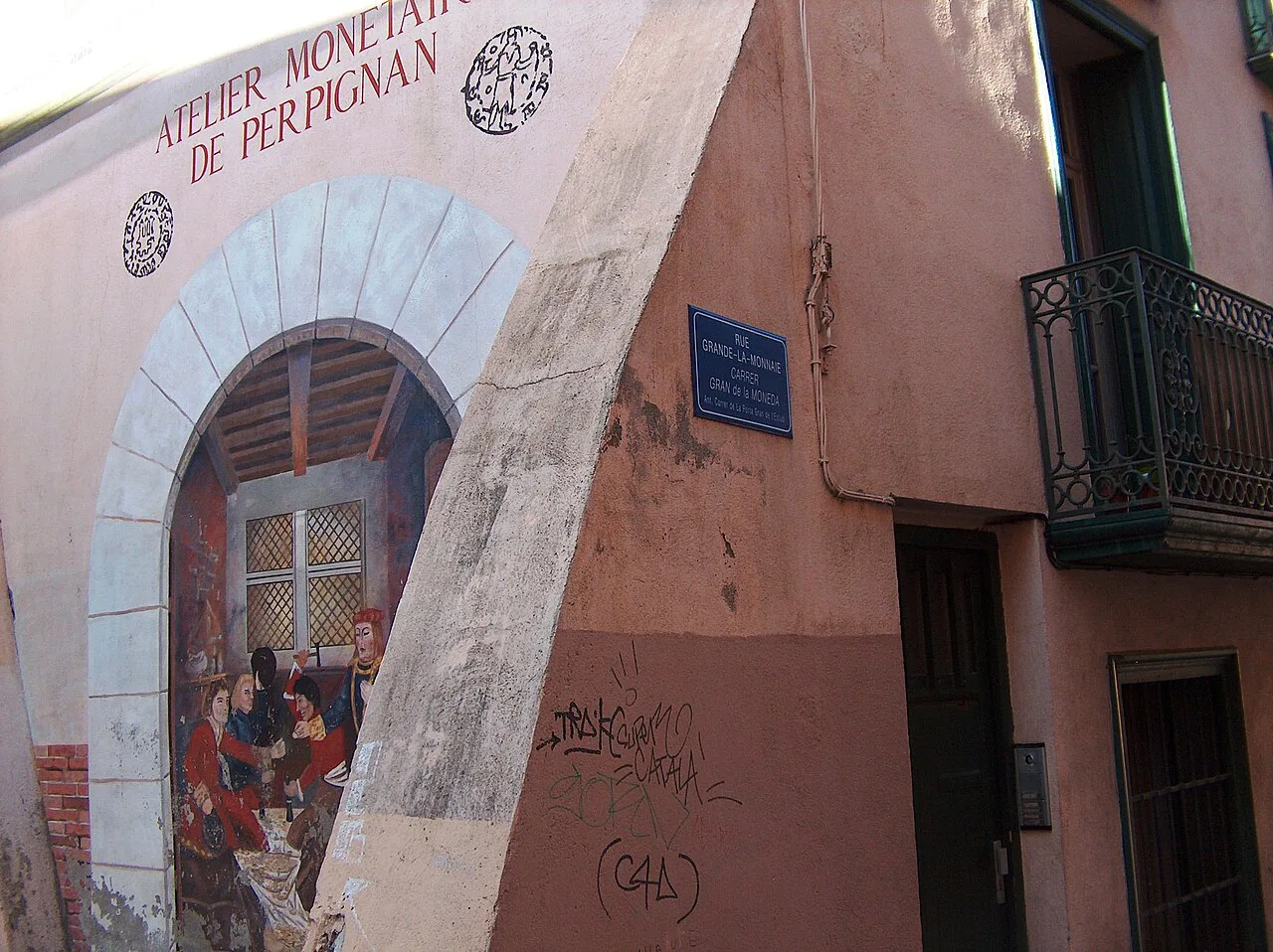 Perpignan - peinture murale atelier monetaire