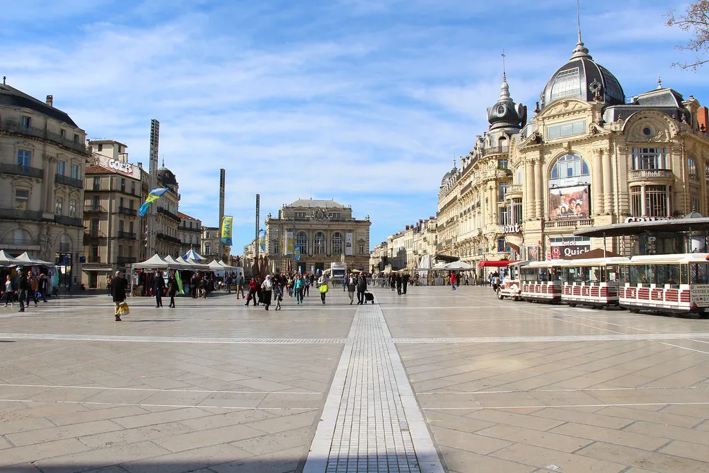 Venue view: Place de la Comédie, Montpellier Resized and converted to WebP.