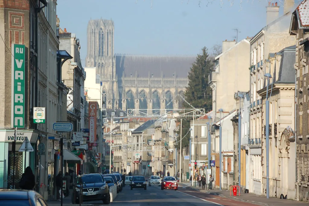 Street in Reims, France