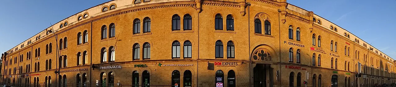 Panorama of Renovated Armory Building at Sunset - Metz - Grand Est - France