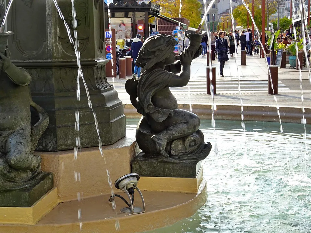 Fountain in General de Gaulle Square, Cannes
